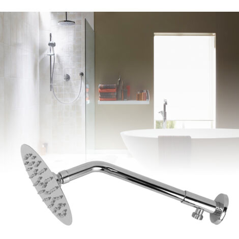 Robinet de Douche Murale en Acier Inoxydable System de Douche Haute Pression Rotation 360°