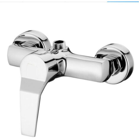 Robinet de douche murale moderne chromé pour eau froide et chaude