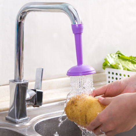Robinet de Douche pour Évier - Pommeau de Rechange PVC/ABS - Flexible 360° - 2 Modes Jet & Concentré - Économiseur d'eau