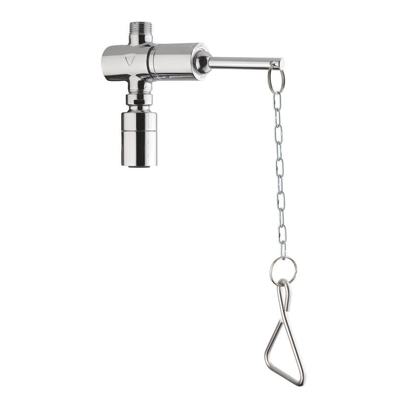 Robinet de douche temporisé de la série MODERN avec commande à chaîne et pommeau de douche - Idral