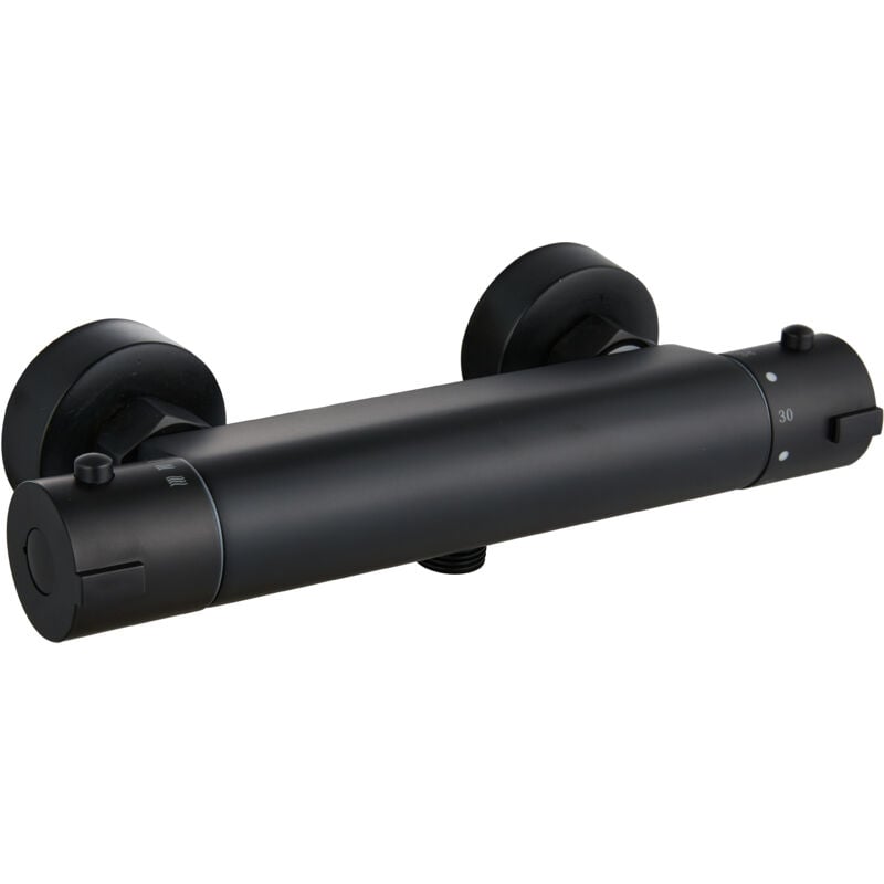 Robinet de douche thermostatique Badajoz Black Edition