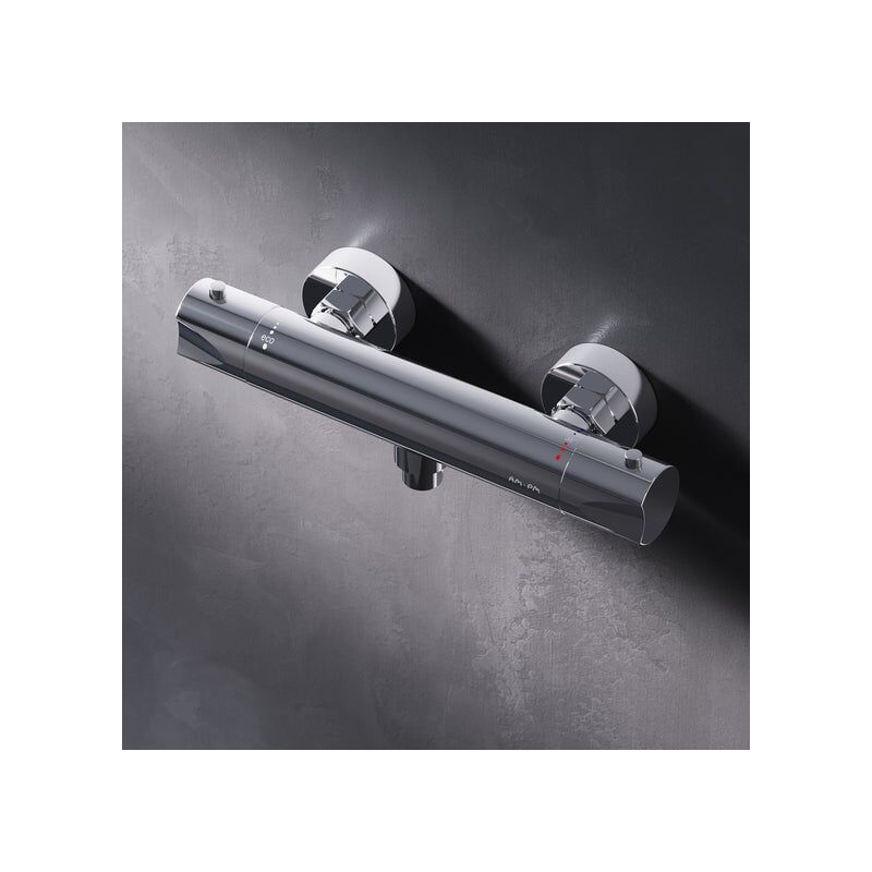 Am.pm - Mitigeur Thermostatique de Douche Chrome Robinet Baignore Thermostatique 38℃ Mélangeur de Baignoire Thermostatique en Laiton