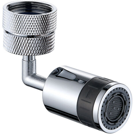 Robinet de Filtre Anti-éclaboussures Universel,Robinet Rotatif à 720 °, buse de Protection Contre les Projections et les éclaboussures à Double Fonction, Convient à la Cuisine et à la Salle de bain