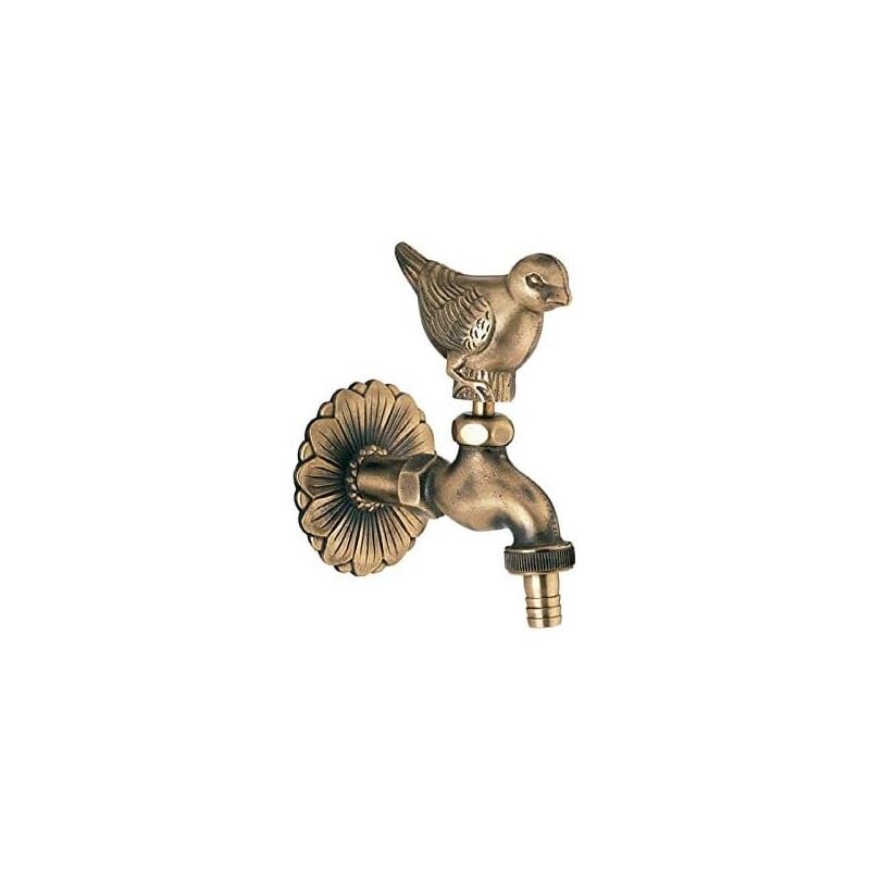 Robinet de jardin décoratif 1,2 cm (1/2') en forme de colombe sans raccord de tuyau