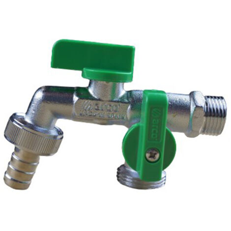 Robinet de jardin double Arco 1/2"x3/4"x3/4"