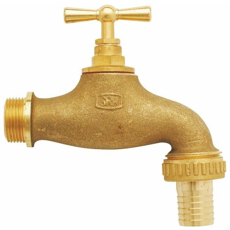 Robinet de jardin en laiton raccord mâle 20x27 d.15MM