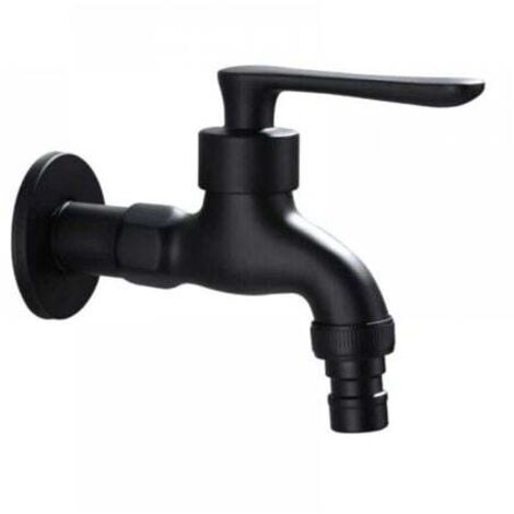 Robinet de jardin extérieur robinet d'eau froide vintage avec interface de commande unique (sorties 1/2 pouce - entrées 1/2 pouce), adapté au jardin, lavage