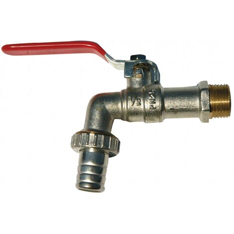 ROBINET DE JARDIN MALE 1'' x 3/4'' SUR TUYAU RENSON