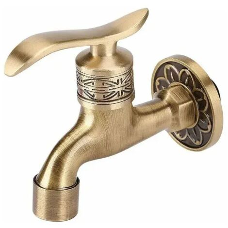 Robinet De Joint Tout En Cuivre Robinet Antique De Style Européen À Ouverture Rapide (Traitement De Surface Bqsz-11-F : Antique)