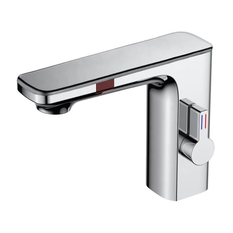 Robinet de lavabo à capteur intelligent Kleenmac avec affichage numérique chrome (Modèle : flavius) Réf : KSSBF2305DDC