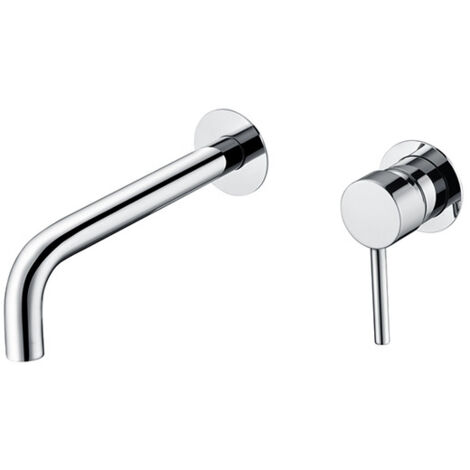Robinet de lavabo à encastrer - Mitigeur à encastrer - Robinetterie de salle de bain pour lavabo Couleur Chrome