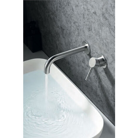 Robinet de lavabo à encastrer - Mitigeur à encastrer - Robinetterie extérieure à haute résistance Inox S316 Moscou