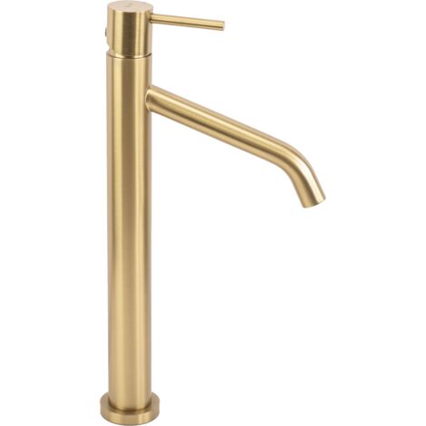 Robinet de lavabo à niveau JS-B253-1BG, finition or brossé, haut modèle SKU REA-B6217