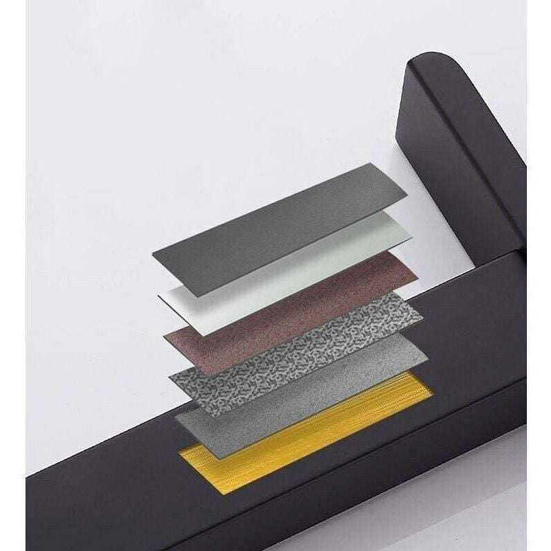 Robinet de lavabo à quatre côtés en cuivre fin, robinet à cascade à large gueule de peinture noire, lavabo de salle de bain, robinet mélangeur chaud