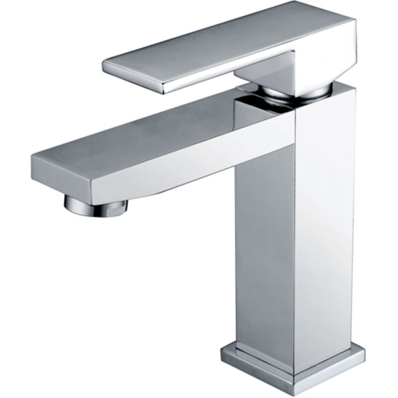 Robinet de lavabo avec monocommande Modèle VALENCIA Bec bas Couleur Gris finition chromée [ IMEX® ]