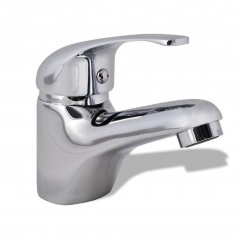 Robinet de lavabo chrome toilette salle de bain mitigeur de vasque