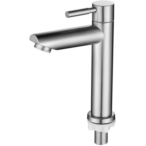 Robinet de Lavabo Cuisine Simple Robinetterie Évier Cuivre Argenté Installation Facile Accessoires Évier Robinet Cuisine