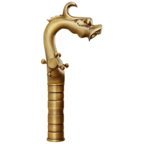 Robinet de lavabo de salle de bain à montage sur plage, 2 boutons, mitigeur monotrou pour vasque - Haut