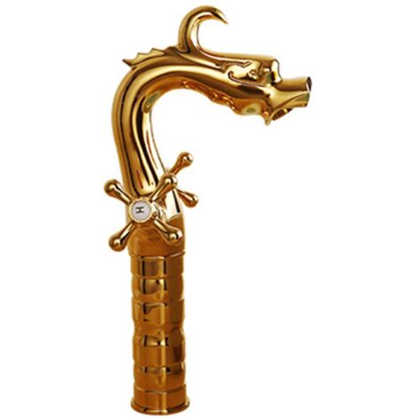 Robinet de lavabo de salle de bain à montage sur plage, 2 boutons, mitigeur monotrou pour vasque - Haut
