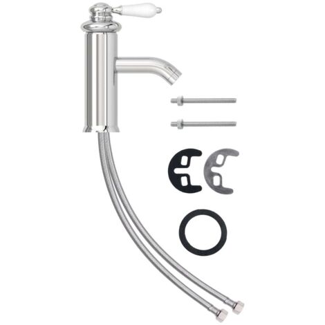 Robinet de lavabo de salle de bain Finition chromée 130x180 mm CFW591548