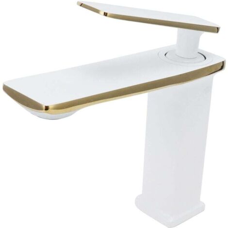 Robinet de lavabo de Salle de Bain, Robinet de Cuisine monotrou avec Longue poignée en Alliage pour Salle de Bain et Toilette pour Coiffeuse de Salle de Bain(G9/6)