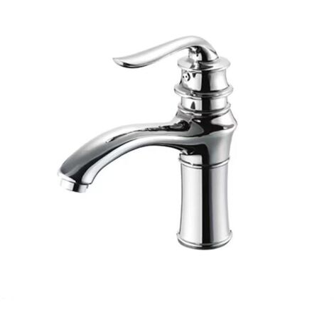 Robinet de lavabo de style ancien européen, eau chaude et froide, style rétro, lavabo, lave-mains, robinet doré anti-éclaboussures