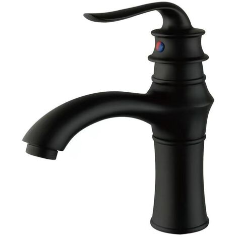 Robinet de lavabo de style ancien européen, eau chaude et froide, style rétro, lavabo, lave-mains, robinet doré anti-éclaboussures
