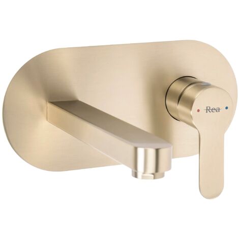 Robinet De Lavabo Dissimulé Rea Arcos Brush Gold