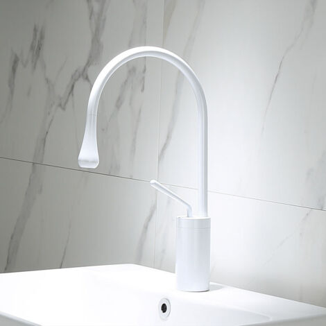 Robinet de lavabo, eau chaude et froide, vasque à poser, meuble-lavabo, robinet de lavabo, vasque surélevée pivotante