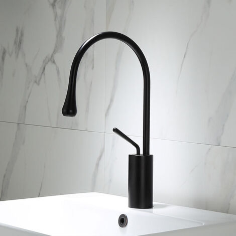 Robinet de lavabo, eau chaude et froide, vasque à poser, meuble-lavabo, robinet de lavabo, vasque surélevée pivotante