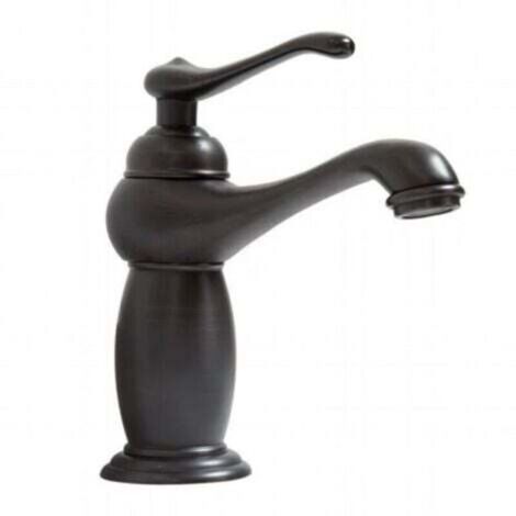 Robinet de lavabo en céramique en laiton noir, robinet rétro de lavabo chaud et froid, lavabo de comptoir de salle de bains-robinet lavabo vasque