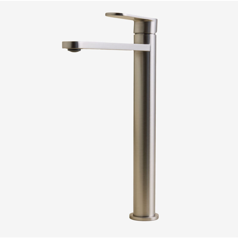 Sklum - Robinet de lavabo en laiton Alameda Gris Chromé ↑30 cm