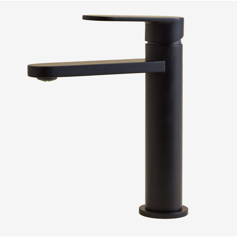 Sklum - Robinet de lavabo en laiton Alameda Noir ↑20 cm