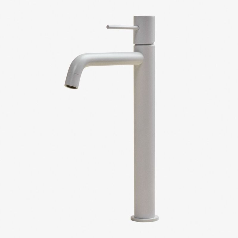 Sklum - Robinet de lavabo en laiton Orveta Blanc ↑30 cm