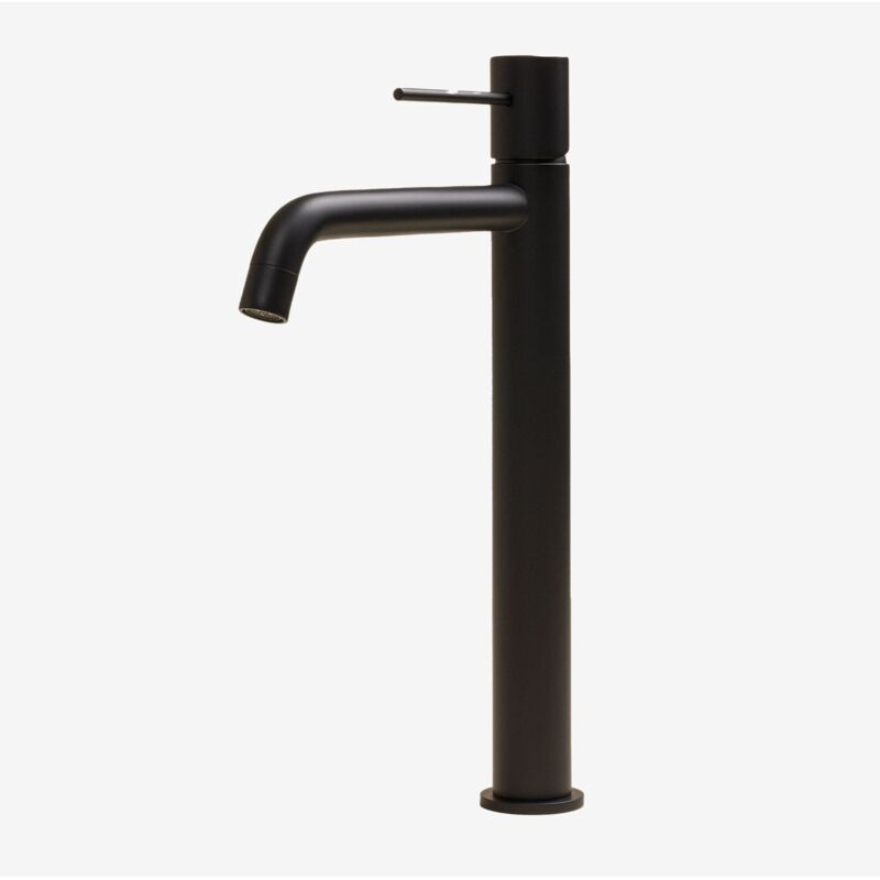 Sklum - Robinet de lavabo en laiton Orveta Noir ↑30 cm