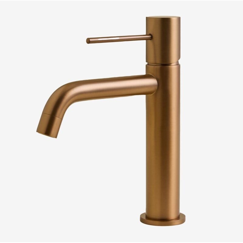 Sklum - Robinet de lavabo en laiton Orveta Or Rose ↑20 cm