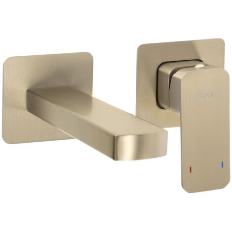 Robinet De Lavabo Encastré Rea Arlo Brush Gold