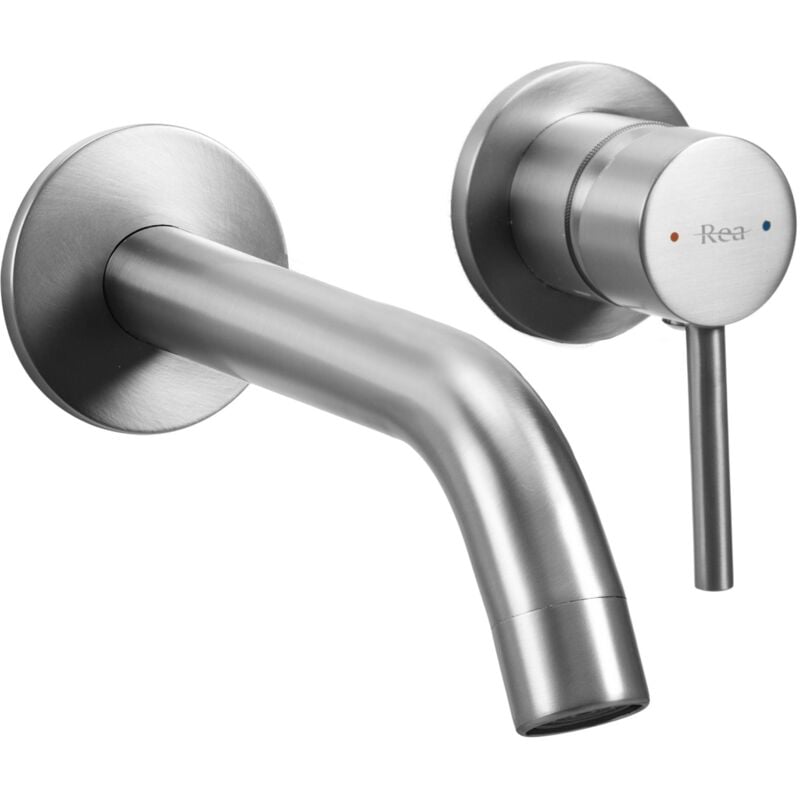 REA - robinet de lavabo encastré owen nickel brush + box