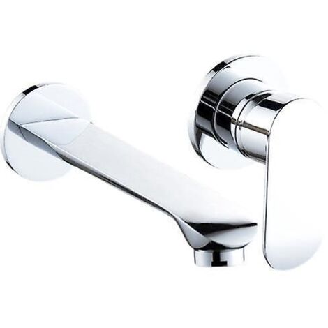 robinet De Lavabo Entirement En Cuivre, Robinet De Bain Encastr Dans Le Mur, Argent