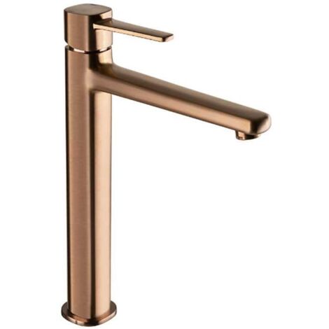 Robinet de lavabo haut sur pied Glamour, couleur cuivre