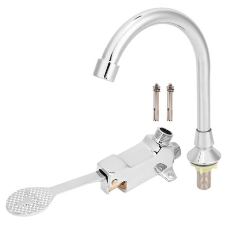 Robinet de Lavabo Médical avec Pédale à Pied pour Laboratoire et Salle de Bain