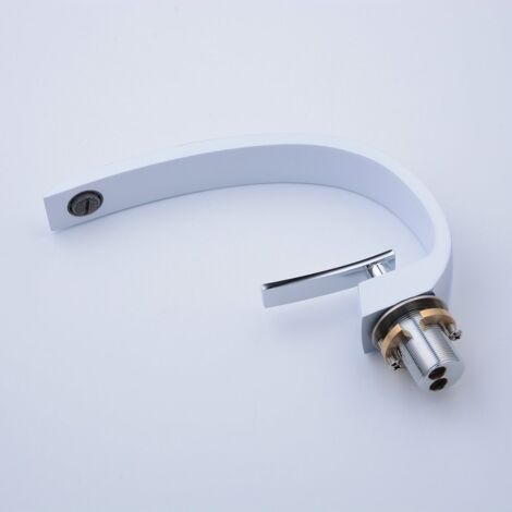 Robinet de lavabo mitigeur 172mm – Finition laiton – Bec haut 166mm – Installation 1 trou avec poignée unique – Valve céramique – Lookshop