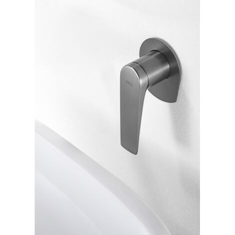 Robinet de lavabo monocommande  Modèle DELOS  Couleur noir finition en métal noir arme [IMEX®]