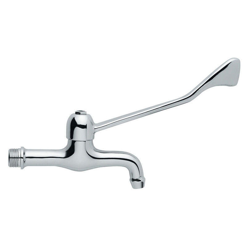 Idral - Robinet de lavabo mural allongé avec levier clinique