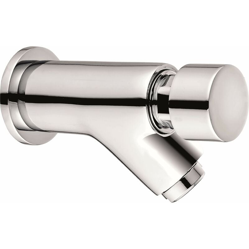 Tecom - Robinet de lavabo mural à fermeture temporisée avec activation par bouton-poussoir TWS2306-2 Chromé
