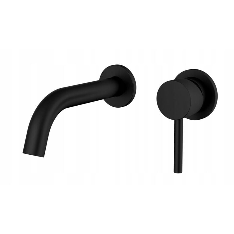 Viking Choice - Robinet de lavabo noir - mitigeur de lavabo à encastrer - montage mural