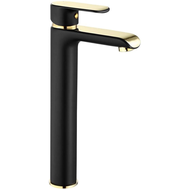 REA - robinet de lavabo bloom black gold haut