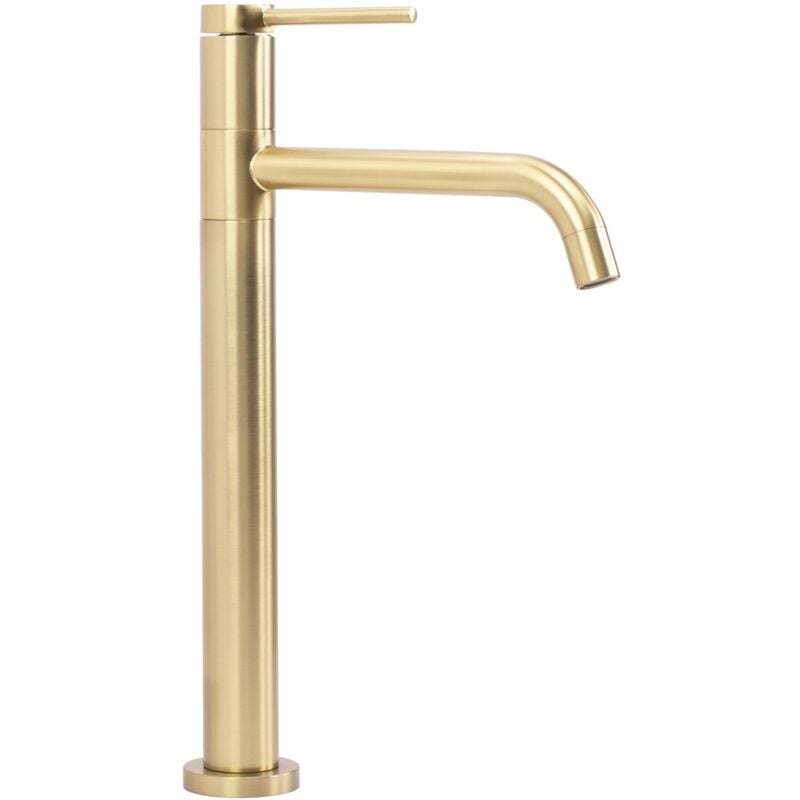 REA - robinet de lavabo lugano slim brush gold high