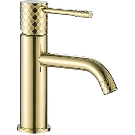 ROBINET DE LAVABO REA LUNGO DIAMOND GOLD LOW
