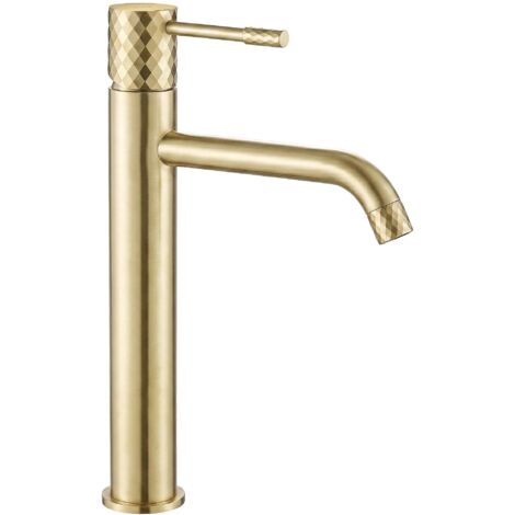 Robinet De Lavabo Rea Lungo High Brush Gold